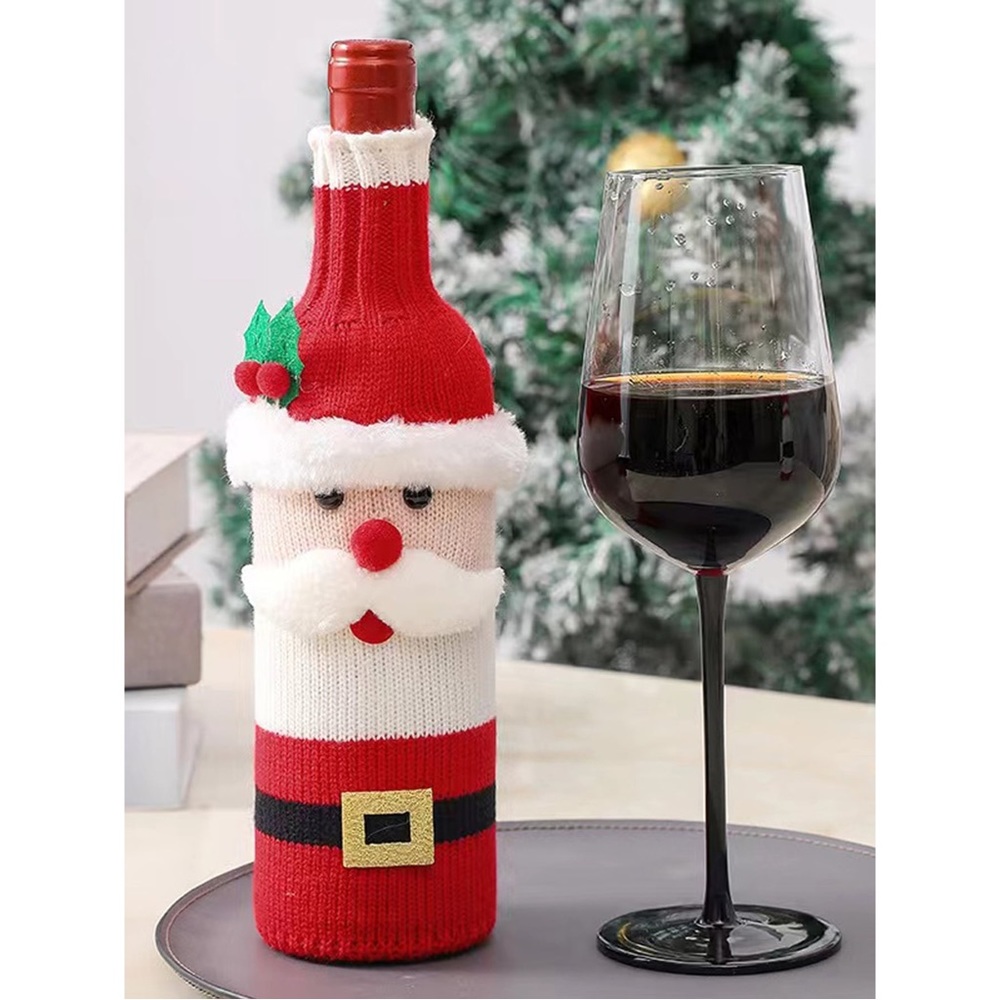 Christmas gift kittened wine cover